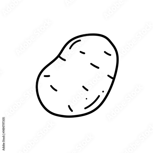 Potato Outline Icon