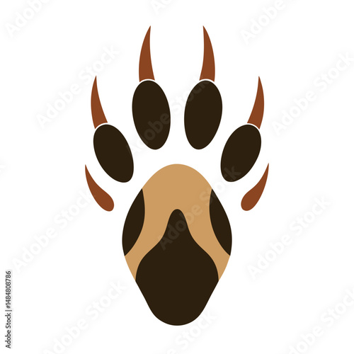 Deer hoof print
