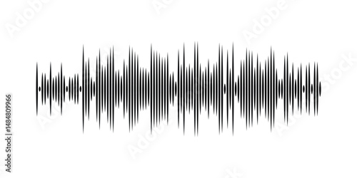 Podcast sound waves set. Waveform pattern for music player, podcast, voise message, music app. Audio wave icon. Equalizer template. Vector illustration isolated on white background in eps 10.