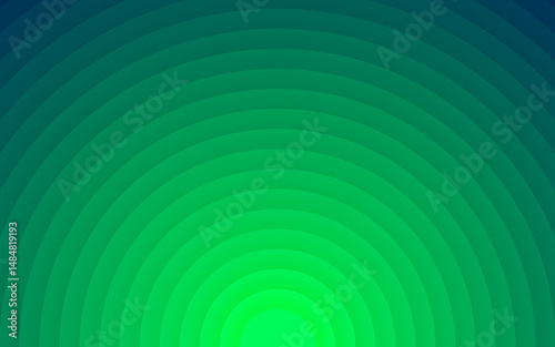 Fototapeta Naklejka Na Ścianę i Meble -  A spiraling tunnel of gradients green with rings and radial design. Texture with curved lines for art, design, website, business cards, technology, presentation, brochure. Tunnel, ripple, water effect