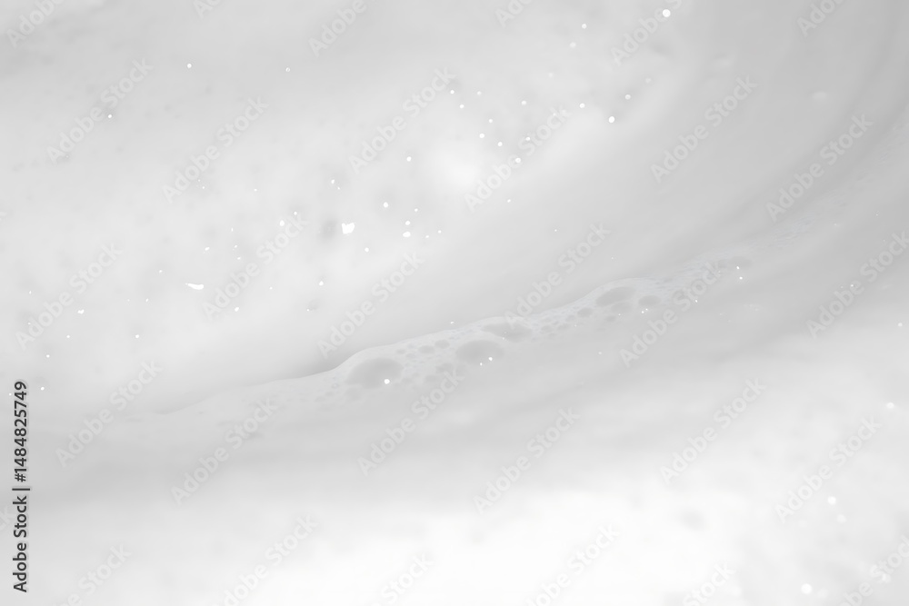 Obraz premium Close up Abstract Texture of White Soap Foam Bubbles Background