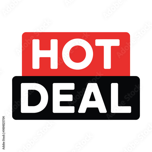 Bold and modern hot deal graphic perfect for sales promotions and marketing campaigns