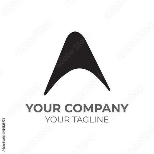Abstract logo with company and tagline