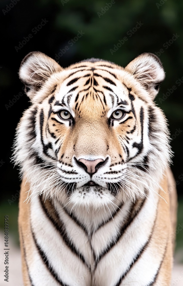 Obraz premium white bengal tiger in zoo
