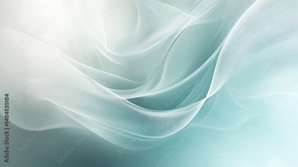 Obraz premium Flowing, translucent fabric (2)