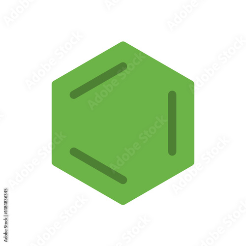 organic chemistry simple flat icon illustration