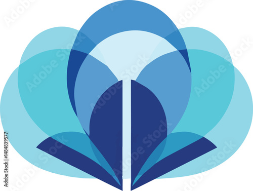 Bookstore, Book or Publication Company Logo Vector 
