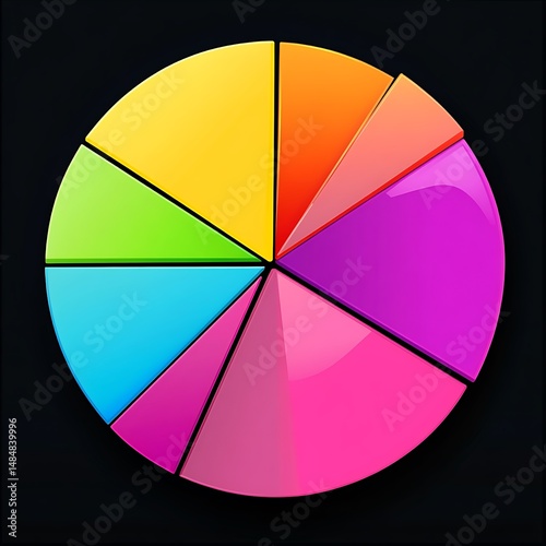 **Infographic Showing Investment Portfolio Diversification Pie Chart, Vibrant Colors. --S 50 --V 6.1 --Raw** - @Darya (Relaxed)