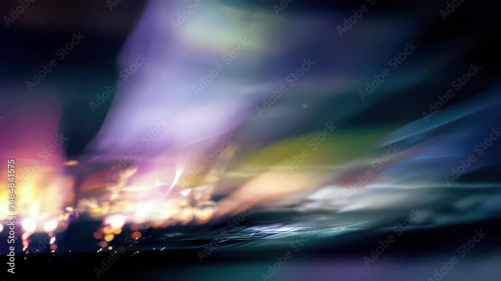 abstract blurred colorful background with Glitch Texture, soft noise effect and hyper motion