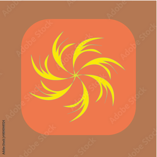 abstract floral background, into the strom