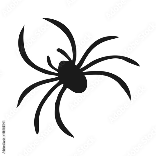 spider silhouette vector design