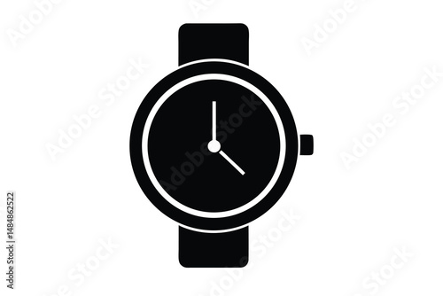 Simple Vector Illustration of a Wristwatch