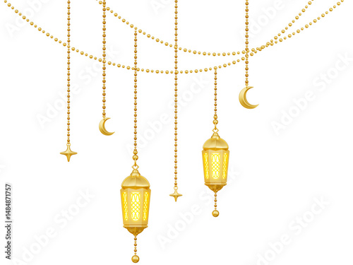3D Islamic Lantern for Ramadan Decoration