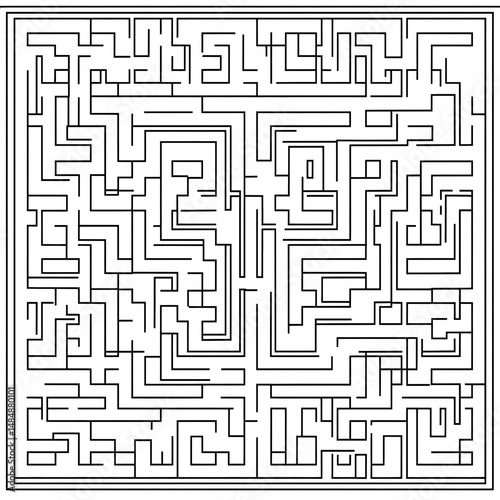 **Maze With A Clear Path Leading To Strategic Success Top-Down View, Clean Lines. --S 50 --V 6.1 --Raw** - @Darya (Relaxed)