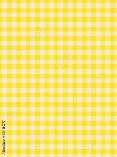 Yellow checkered pattern for home textiles and clothing