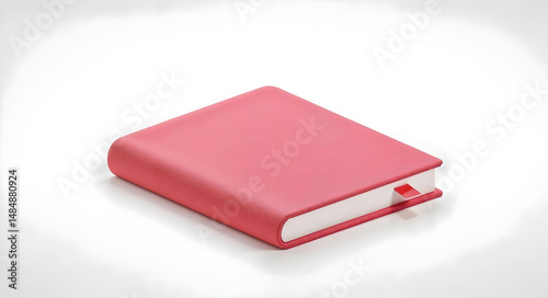 Isometric 3D Icon of Book on White Background