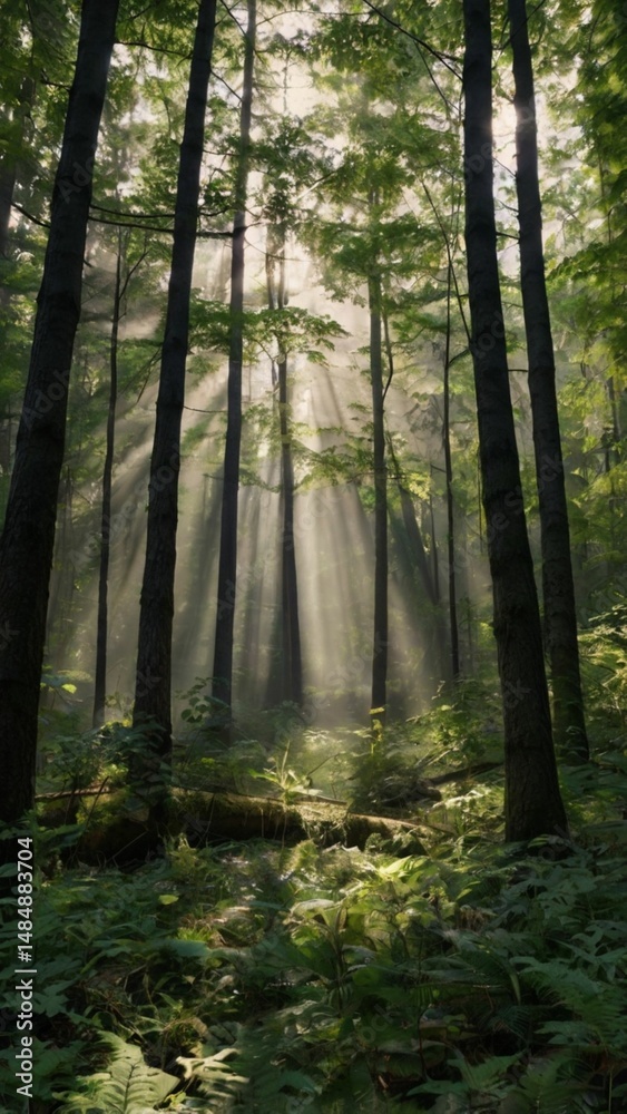 Fototapeta premium morning in the forest