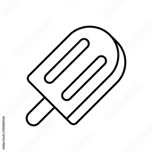 Popsicle icon vector stock illustration