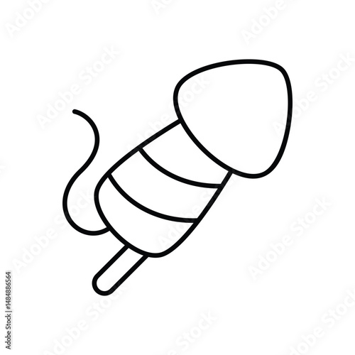 Fireworks icon vector stock illustration