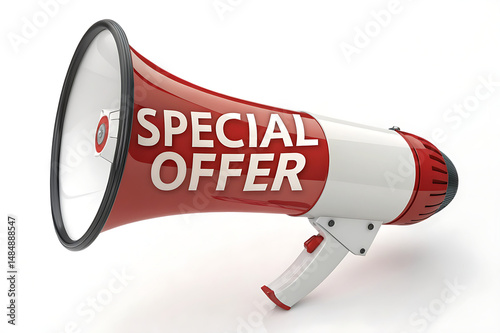 megaphone announcement message