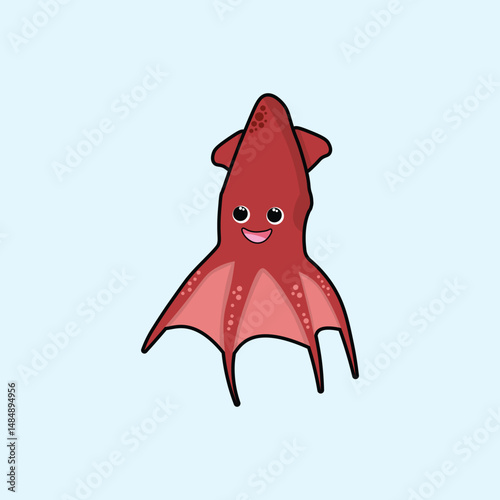 Animal Cute Cartoon Vampire Squid