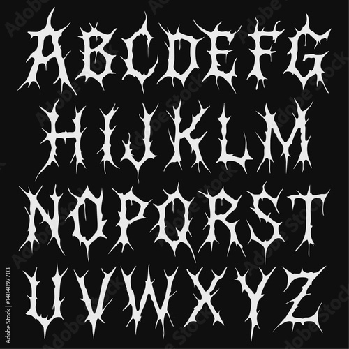 Creepy font