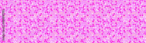 Vibrant pink and white polka dot pattern.  Perfect for textile design, website backgrounds, playful branding, or adding a touch of fun to any project.