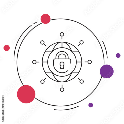 Secure Connection icon, Fortifying the Web Building a Secure Connection Every Time, Encrypted and Protected The Power of a Secure Connection, vector