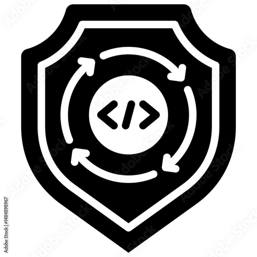 Security Solid Icon Vector Illustration