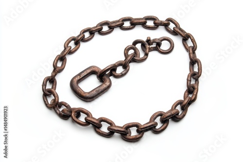 Wallpaper Mural Rustic bronze chain with unique square link Torontodigital.ca