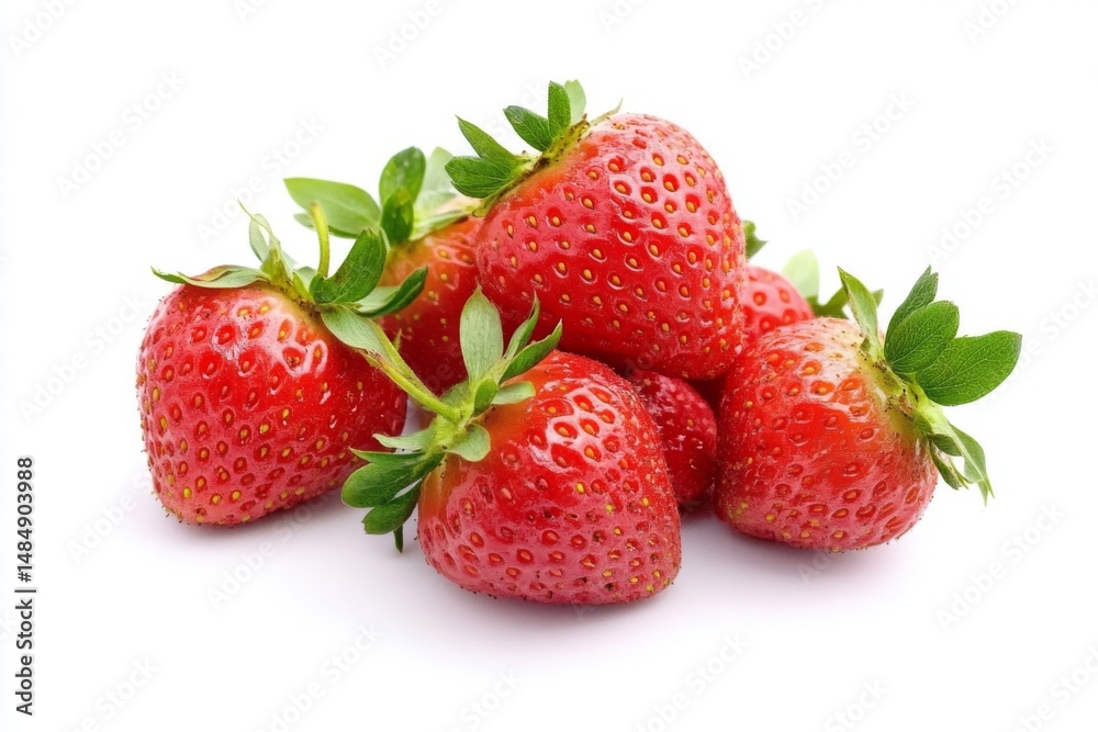 strawberries isolated on white background strawberries isolated on white background