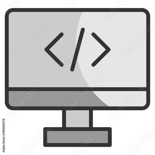 Code Validation Icon Element For Design