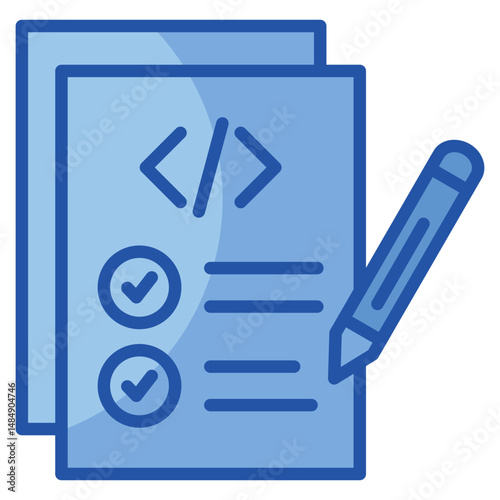 Test Coverage Icon Element For Design