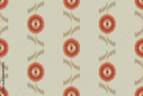 Ethnic ikat beautiful seamless pattern. Native traditional. Design for background, wallpaper, vector illustration, fabric, clothing, batik, carpet, embroidery.