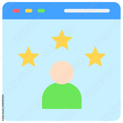 User Experience Fill Icon Vector Illusrtation