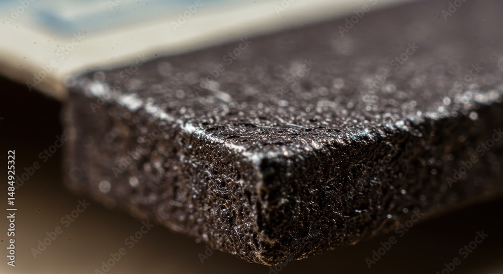 Closeup Of Dark Gray Textured Surface with Detail Closeup Of Dark Gray Textured Surface with Detail