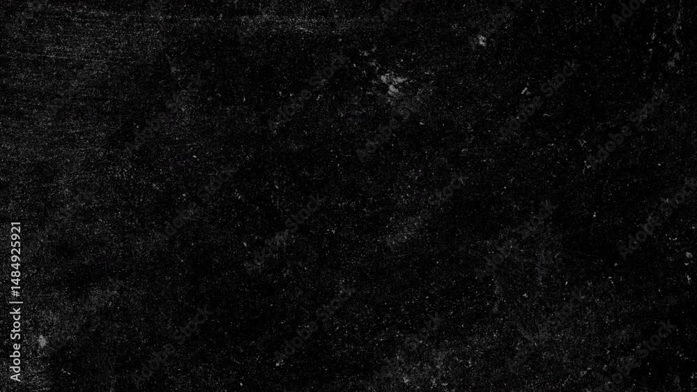 Abstract grunge dirty monochrome background. Scratched damaged dynamic overlay texture surface in trendy vintage stop motion style. Seamless loop animation.