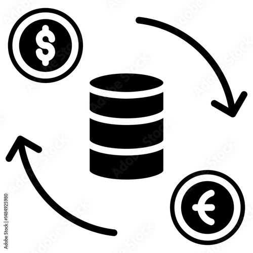 Currency Exchange Icon Element For Design