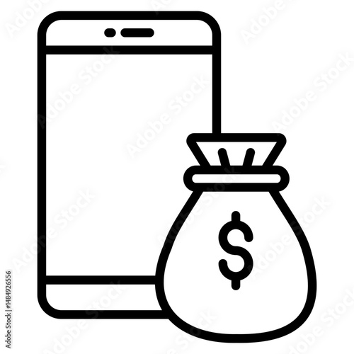 Digital Wallet Icon Element For Design