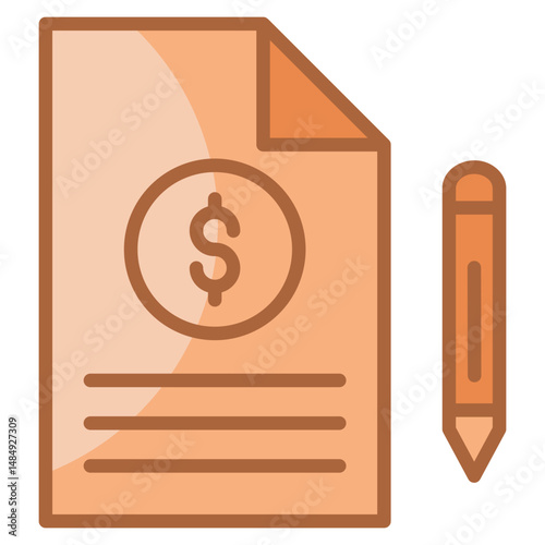 Loan Application Icon Element For Design