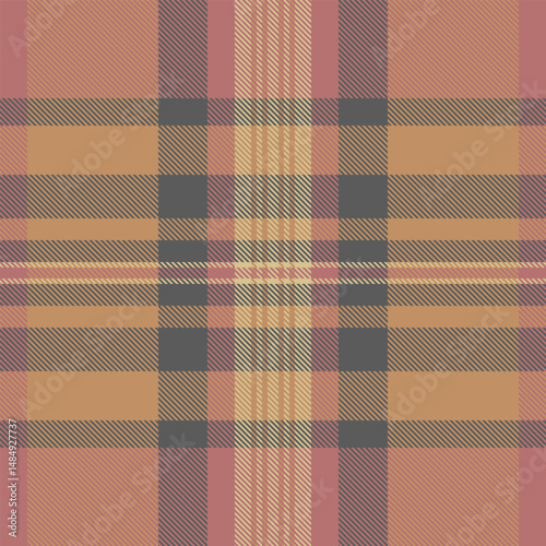 Warm autumnal plaid pattern.  Earthy tones and muted hues create a cozy, rustic aesthetic. Perfect for textile designs, website backgrounds, or fallthemed projects.