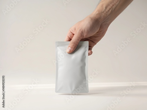 hand holding a plastic bag