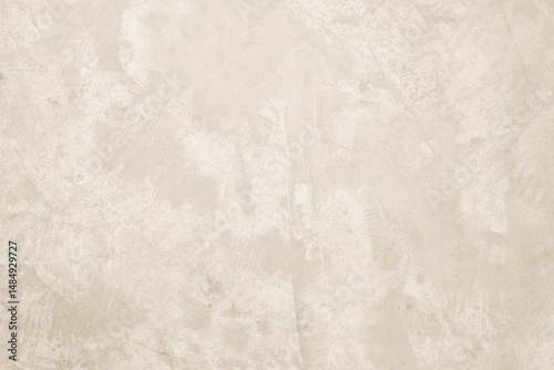Colour old concrete wall texture background. Close up retro plain cream color cement wall background texture. Design paper vintage parchment element.