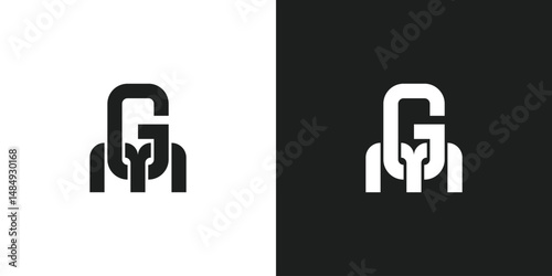 Letter GM or MG Logo Design