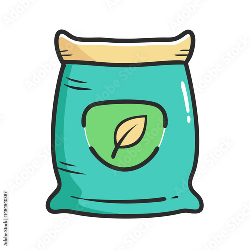 fertilizer bag icon, fertilizer bag vector illustration-simple illustration of fertilizer bag, perfect for fertilizer bag logos and icons