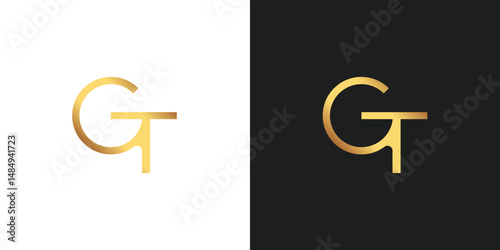 Letter GT Logo design