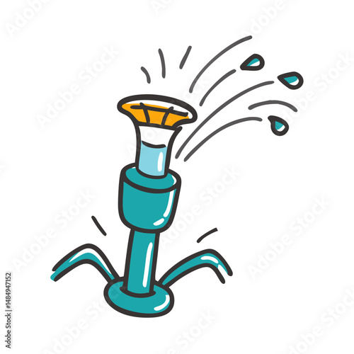 water sprinkler icon, water sprinkler vector illustration-simple illustration of water sprinkler, perfect for water sprinkler logos and icons