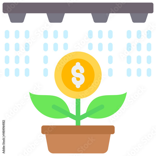 Lead Nurturing Fill Icon Vector Illusrtation
