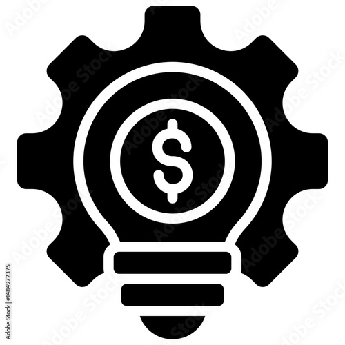 Sales Competency Solid Icon Vector Illustration