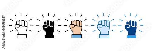 Motivation Icon Set Multiple Style Collection